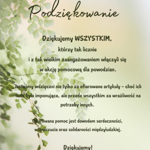 Podziękowanie