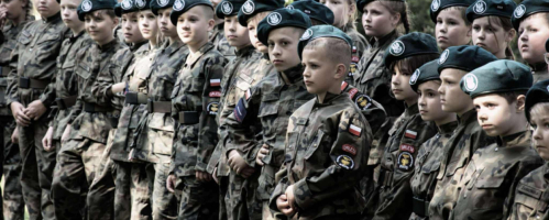 Orlęta na poligonie w Turzy