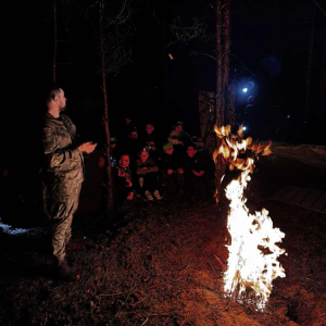 Orlęta na poligonie w Turzy