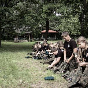 Orlęta na poligonie w Turzy