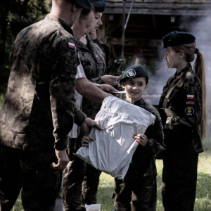 Orlęta na poligonie w Turzy