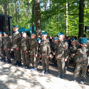 Nienadowskie Orlęta podczas uroczystości w Turzy