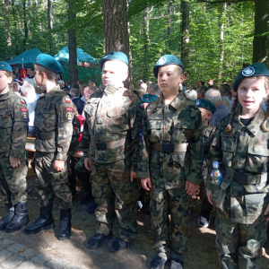 Nienadowskie Orlęta podczas uroczystości w Turzy