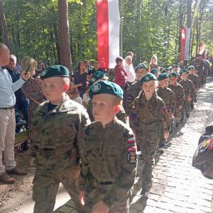 Nienadowskie Orlęta podczas uroczystości w Turzy