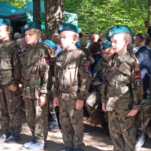 Nienadowskie Orlęta podczas uroczystości w Turzy