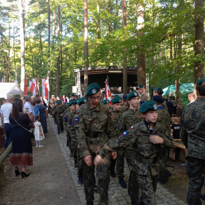 Nienadowskie Orlęta podczas uroczystości w Turzy