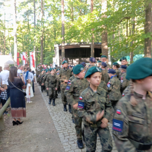 Nienadowskie Orlęta podczas uroczystości w Turzy