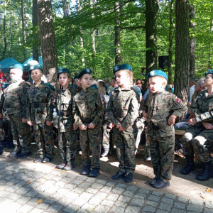 Nienadowskie Orlęta podczas uroczystości w Turzy