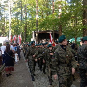 Nienadowskie Orlęta podczas uroczystości w Turzy