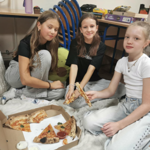 Wieczór gier planszowych w klasie 5