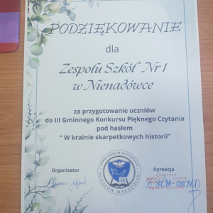 III Gminny Konkurs Pięknego Czytania pod hasłem „W krainie skarpetkowych historii”