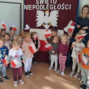 Święto Niepodległości w grupie 3-4 latków