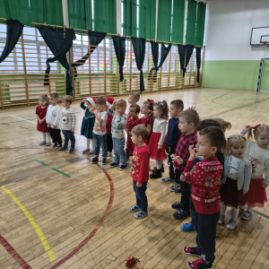 Świętym Mikołaj w grupie 3–4-latków