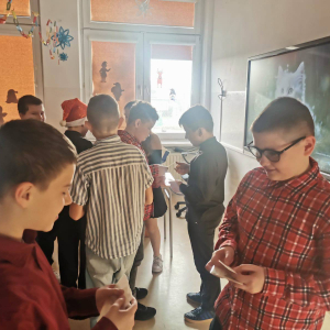 Wspólne kolędowanie w klasie 5!