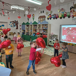 Walentynki w grupie 3-4 latków