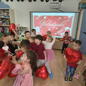 Walentynki w grupie 3-4 latków