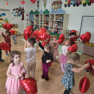 Walentynki w grupie 3-4 latków