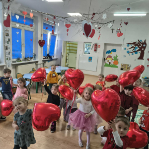 Walentynki w grupie 3-4 latków