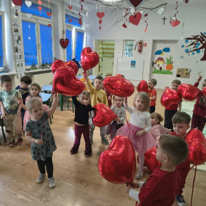 Walentynki w grupie 3-4 latków