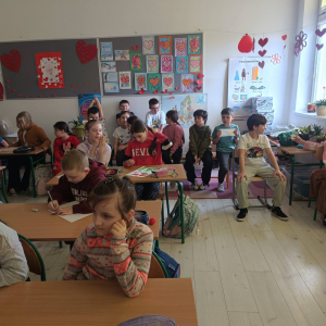 Walentynki w klasach 1-3