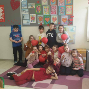 Walentynki w klasach 1-3