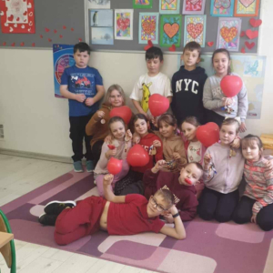 Walentynki w klasach 1-3