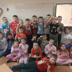 Walentynki w klasach 1-3