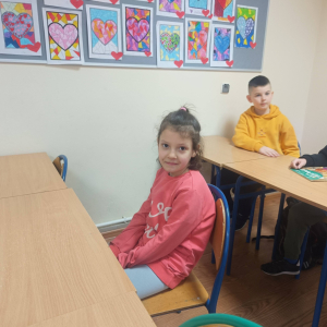 Walentynki w klasach 1-3