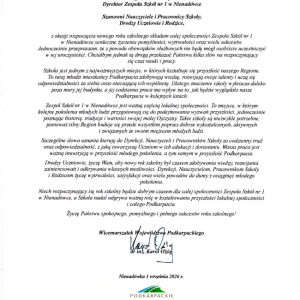 Uroczyste rozpoczęcie roku szkolnego 2026/2027